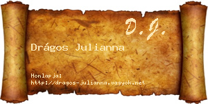 Drágos Julianna névjegykártya